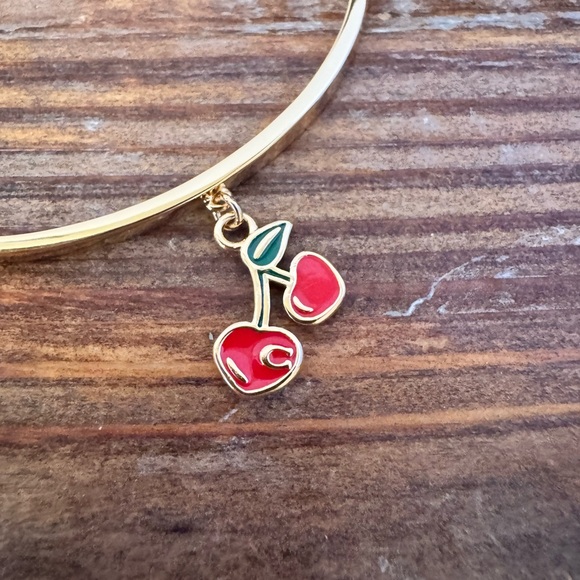 COACH slider cherry bangle bracelet New - Picture 7 of 14